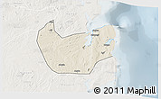 Shaded Relief 3D Map of Nacala Velha, lighten