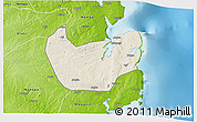 Shaded Relief 3D Map of Nacala Velha, physical outside