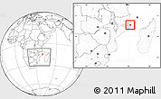 Blank Location Map of Nacala Velha, highlighted parent region, within the entire country