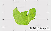 Physical Map of Nacala Velha, cropped outside