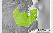Physical Map of Nacala Velha, desaturated