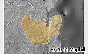 Satellite Map of Nacala Velha, desaturated