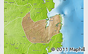Satellite Map of Nacala Velha, physical outside