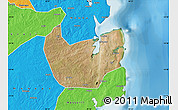 Satellite Map of Nacala Velha, political outside