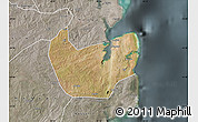 Satellite Map of Nacala Velha, semi-desaturated