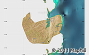 Satellite Map of Nacala Velha, single color outside