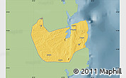 Savanna Style Map of Nacala Velha, single color outside