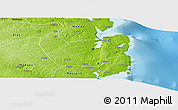 Physical Panoramic Map of Nacala Velha