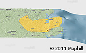Savanna Style Panoramic Map of Nacala Velha