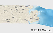 Shaded Relief Panoramic Map of Nacala Velha