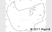 Blank Simple Map of Nacala Velha, cropped outside