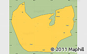 Savanna Style Simple Map of Nacala Velha, cropped outside