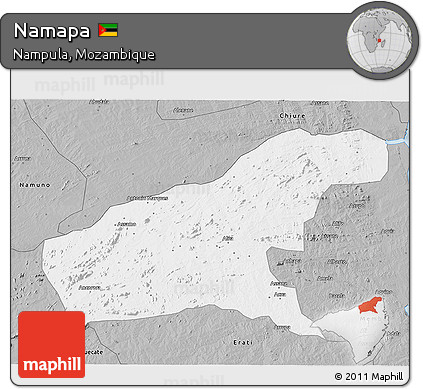 Gray 3D Map of Namapa