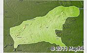 Physical 3D Map of Namapa, darken