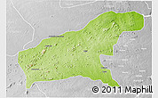 Physical 3D Map of Namapa, lighten, desaturated
