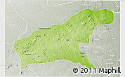 Physical 3D Map of Namapa, lighten, semi-desaturated