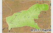 Physical 3D Map of Namapa, satellite outside