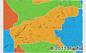 Political 3D Map of Namapa
