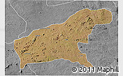 Satellite 3D Map of Namapa, desaturated
