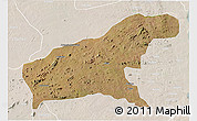 Satellite 3D Map of Namapa, lighten