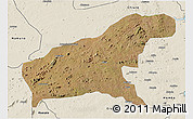 Satellite 3D Map of Namapa, shaded relief outside
