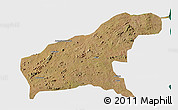 Satellite 3D Map of Namapa, single color outside