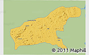 Savanna Style 3D Map of Namapa, single color outside
