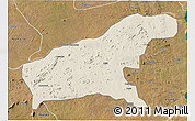 Shaded Relief 3D Map of Namapa, satellite outside