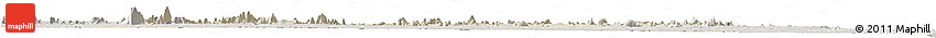 Shaded Relief Horizon Map of Namapa, semi-desaturated