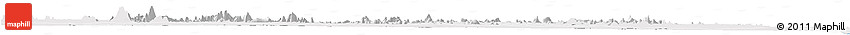 Silver Style Horizon Map of Namapa, single color outside