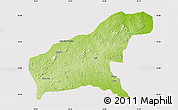 Physical Map of Namapa, cropped outside