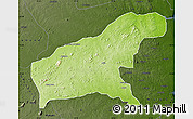 Physical Map of Namapa, darken
