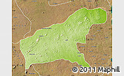 Physical Map of Namapa, satellite outside