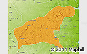 Political Map of Namapa, physical outside