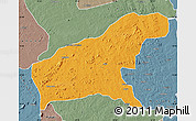 Political Map of Namapa, semi-desaturated