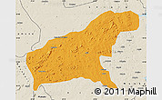 Political Map of Namapa, shaded relief outside