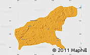 Political Map of Namapa, single color outside