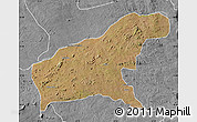 Satellite Map of Namapa, desaturated
