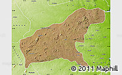 Satellite Map of Namapa, physical outside