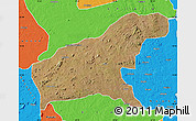 Satellite Map of Namapa, political outside