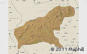 Satellite Map of Namapa, shaded relief outside