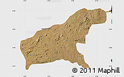 Satellite Map of Namapa, single color outside