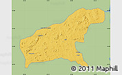 Savanna Style Map of Namapa, single color outside