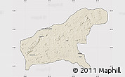 Shaded Relief Map of Namapa, cropped outside