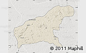 Shaded Relief Map of Namapa, lighten, semi-desaturated