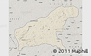Shaded Relief Map of Namapa, semi-desaturated