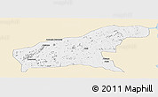 Classic Style Panoramic Map of Namapa, single color outside