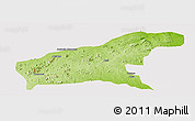 Physical Panoramic Map of Namapa, cropped outside