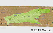 Physical Panoramic Map of Namapa, satellite outside