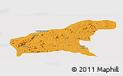 Political Panoramic Map of Namapa, cropped outside